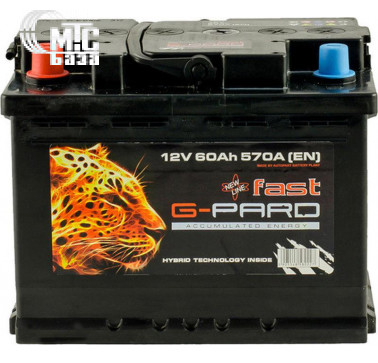 Аккумулятор G-Pard Fast TRC060-F00 [6CT-60R] EN570 А 241x175x190мм